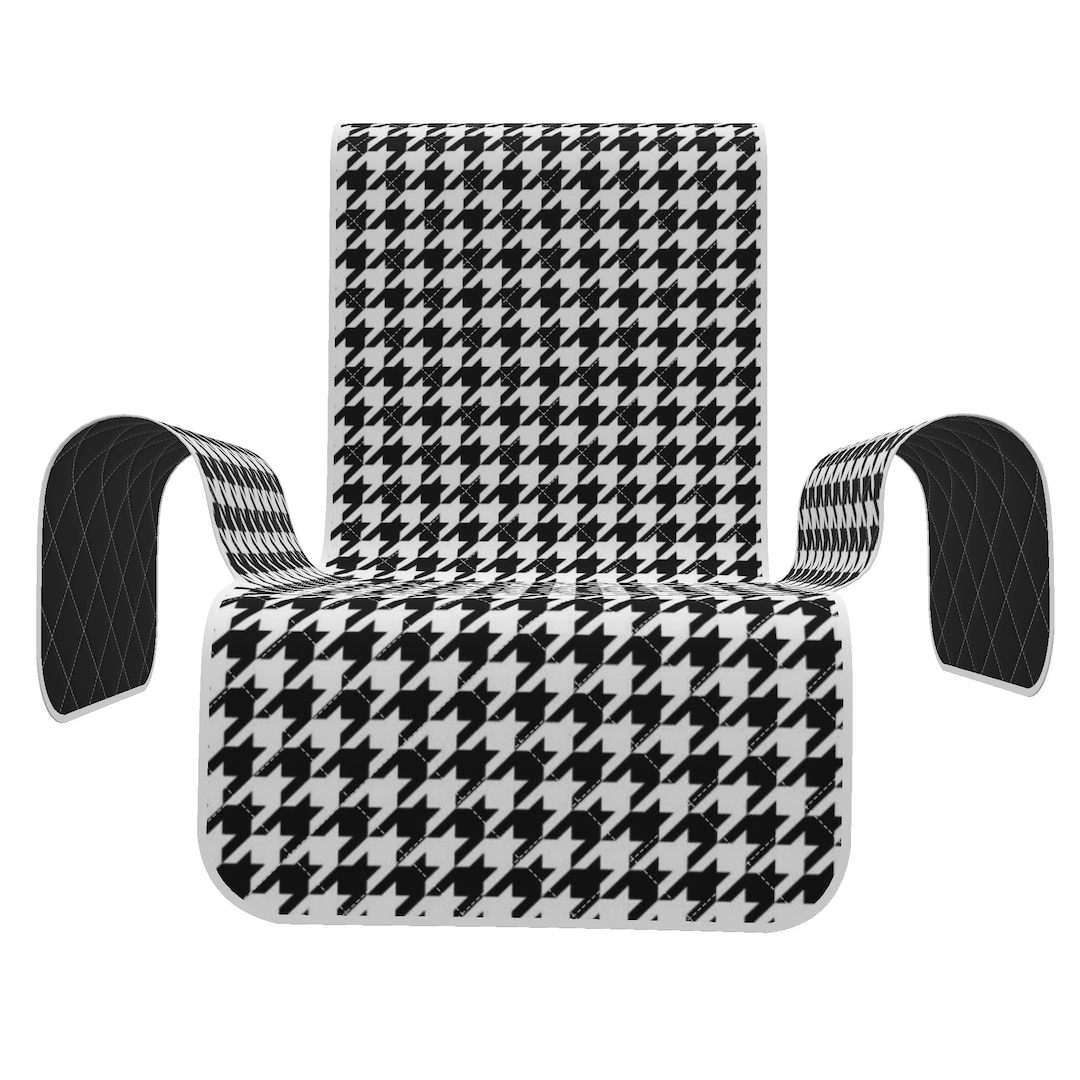 Houndstooth Sofa Couch Cover Black and White Dog Pets Etsy