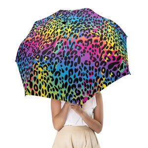 leopard patio umbrella ALAZA Animal Print Inverted Umbrella, Large Double Layer Outdoor Rain Sun Car Reversible : Clothing, Shoes & Jewelry lasting use Leopard Hello Kitty Auto Open