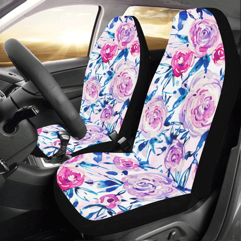 Colorful Rose Floral Pet Car Seat Cover main image 1