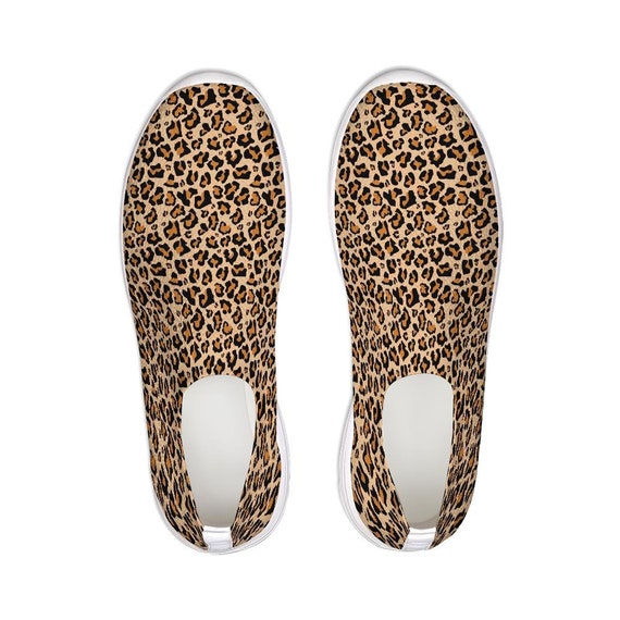 Leopard Print Slip auf Schuhen Atmungsaktive Sneaker Canvas Manner Frauen Animal Print Gepard Custom Design Etsy
