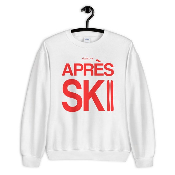 Jaar tong Oost Apres Ski Sweatshirt Sweater Vintage Winter Red Party Skiing - Etsy