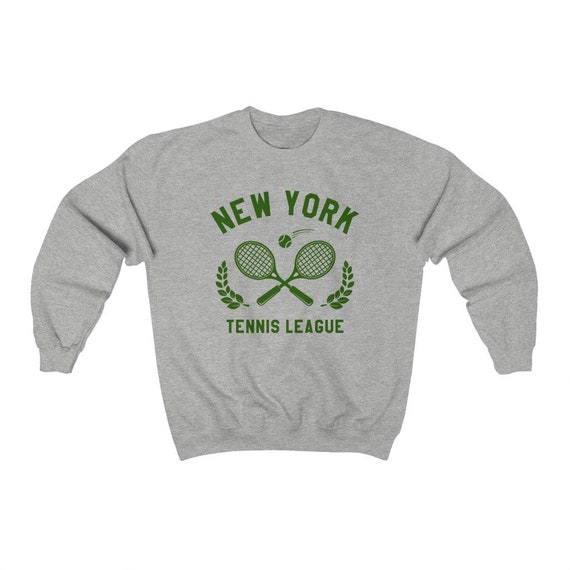New York Tennis Sweatshirt, NYC Club Vintage Graphic NY New York Tennis Sweatshirt, NYC Club Vintage Graphic NY