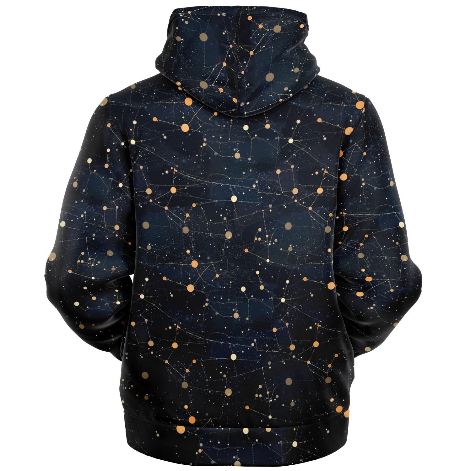 Constellation Zip up Fleece Lined Hoodie, Space Galaxy Heavyweight