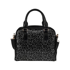 Sac à main léopard noir, imprimé animal panthère motif guépard mignon petit sac à bandoulière en cuir PU de haute qualité femmes sac à main design