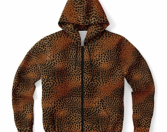 トップス BADBLOOD Jersey Hoodie Zip-Up - Leopard Badblood Jersey hooded zip-up - leopard – BBGSHOPHK