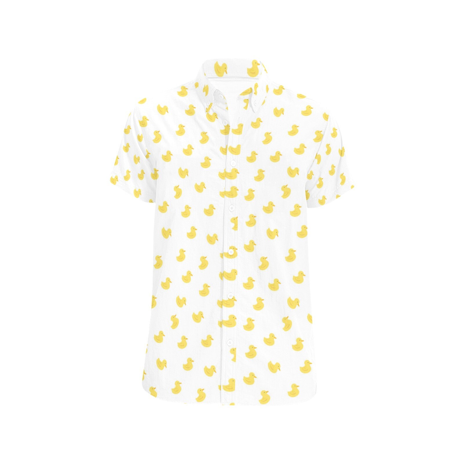 Yellow Rubber Duck and Dolden Crown Mens Short-Sleeved Shirt Casual Button  Down Shirts Summer Beach Shirt : Clothing, Shoes & Jewelry 