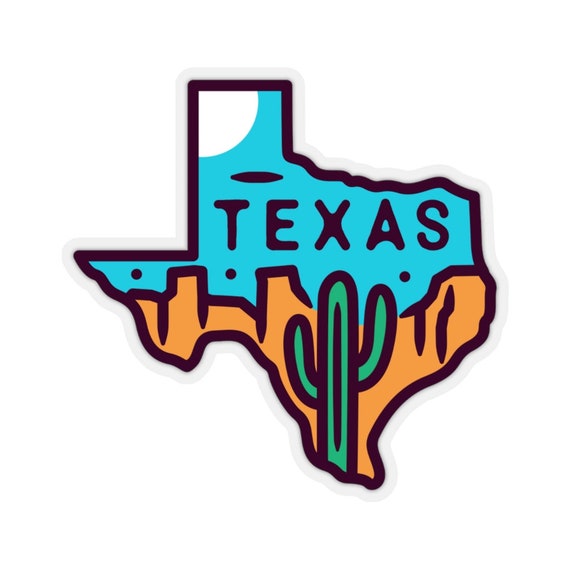 State of Texas Map Graphic Die Cut decal sticker Car Truck Boat Window Bumper 6" 