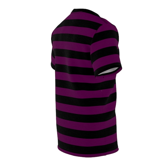 Tシャツ・カットソー PURPLE 'Trademark' T-shirt Black Purple Brand Textured Jersey S/S Tee in Black – Oneness Boutique