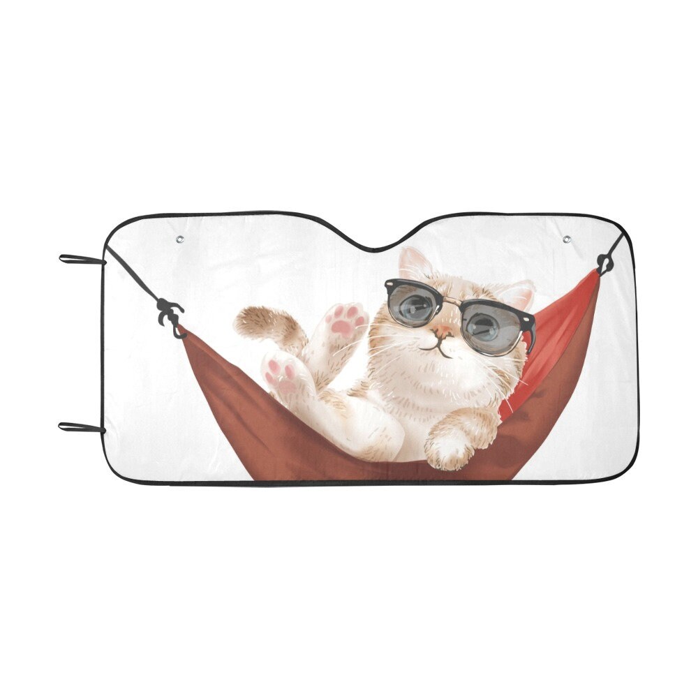 Cats Sunshade, Funny Car Windshield Sun Shade Kitten Shield Blocker Accessories