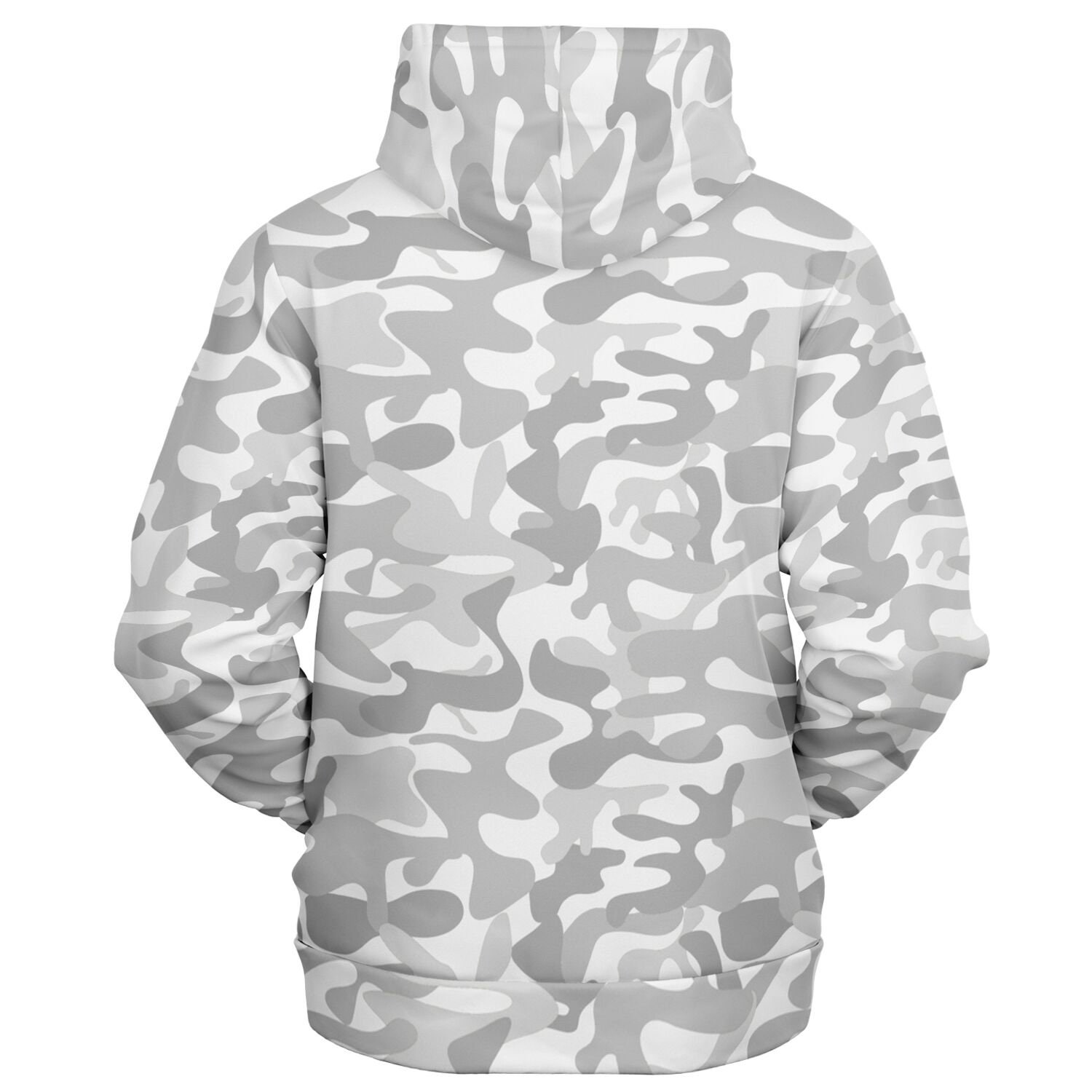 【MAGIC STICK】WHITE  CAMO ZIP UP White Camo Zip up Hoodie, Camouflage Grey Cream Full Zipper Pocket