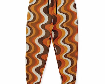 70s Retro Vintage Joggers Sweatpants with Pockets, Festival Women Men Female Ladies Fleece Comfy Cotton Sweats Pants Loungewear