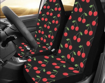 Cherry Car Seat Covers for Vehicle 2 Pc Red Black Cherries Cute Summer Fruit Kawaii Front Seat SUV Vans Gift Her Truck Protector Accessory Etsy Australia
