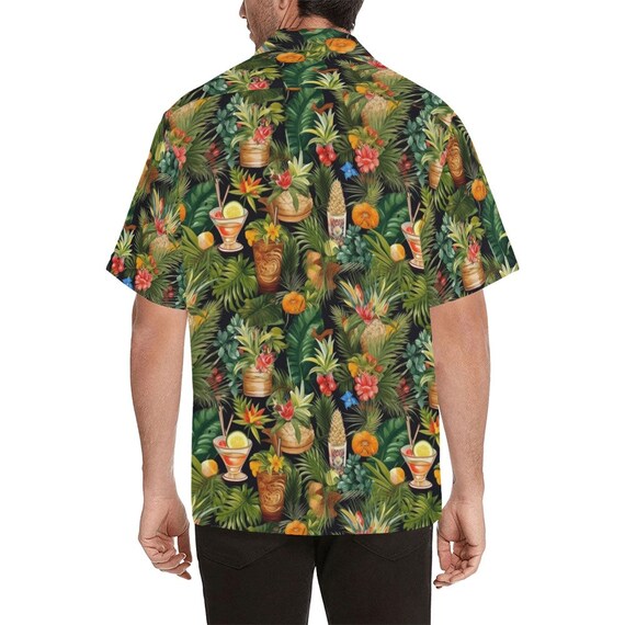 Cocktails Men Hawaiian Shirt, Drinks Vintage Aloha Hawaii