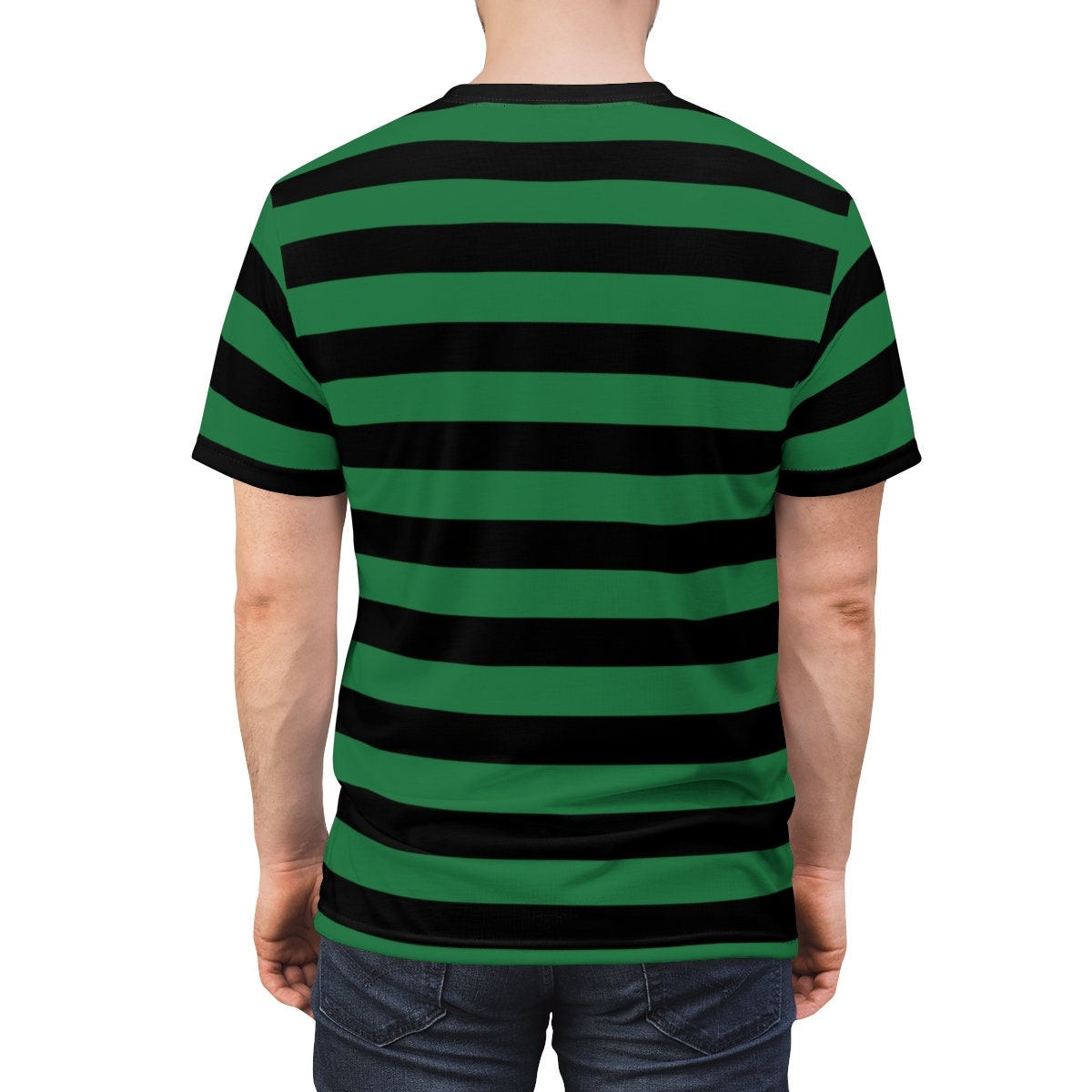 Black and Green Striped Men T Shirt Vintage Bold Horizontal Stripes 90s Unisex Designer Crewneck Short Sleeve Tee Etsy UK