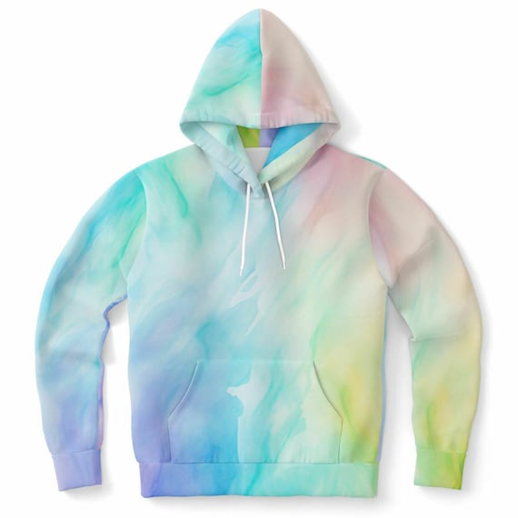 Rainbow Pastel Tie Dye Hoodie, Blue Green Pullover Men Women Adult  Aesthetic Graphic Cotton Hooded Sweatshirt With Pockets - Etsy UK