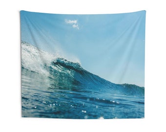 Ozean Meer Welle Wandteppich, blauer Himmel Surf Spray Landschaft Indoor Wand Kunst hängen Wandteppiche Dekor Home Dorm Geschenk