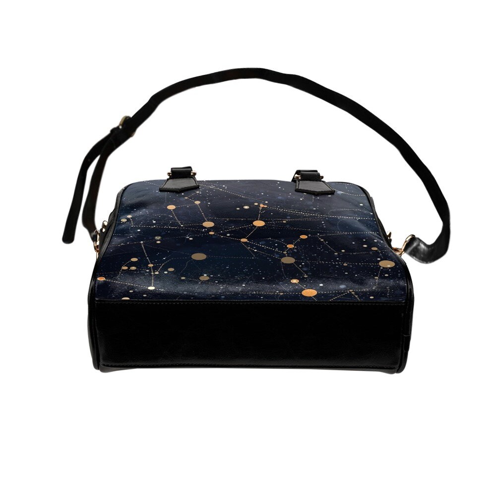 Constellation Star Crossbody Bag For Women - Quilted Small Phone Purse With Detachable Chain, Galaxy Print