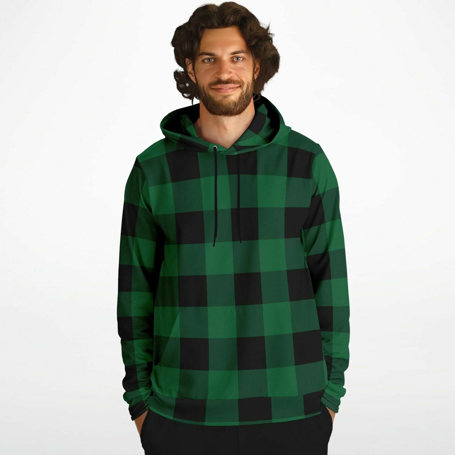 Sudadera Con Capucha Para Hombre - Ajuste Holgado, Manga Larga, Bolsillo, Tela Suave