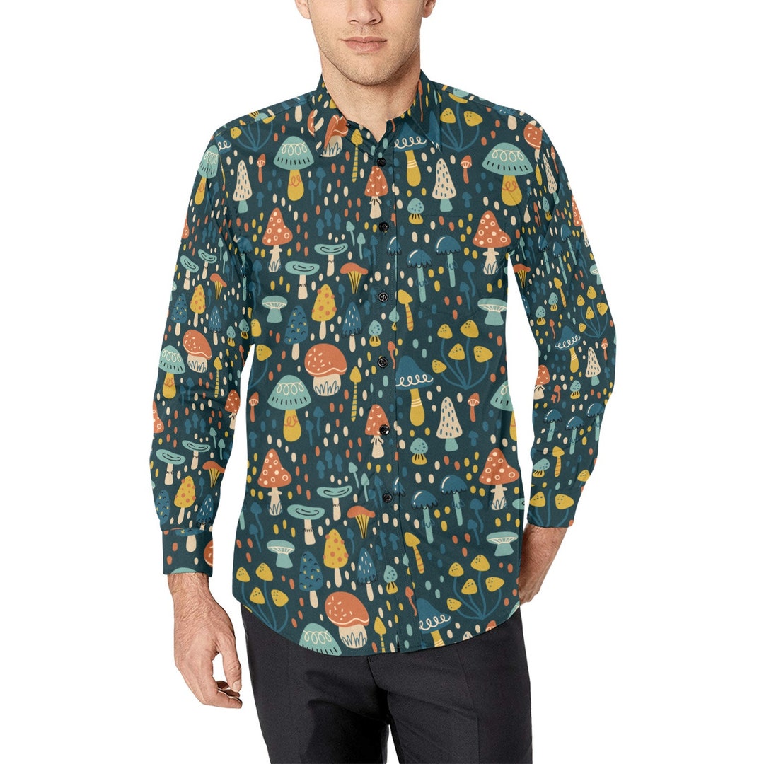 forest green mens button up shirt