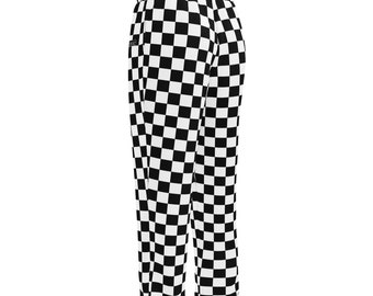 Y2K Black Track Pants: White Pinstripe Wide Leg Joggers (large) - Etsy