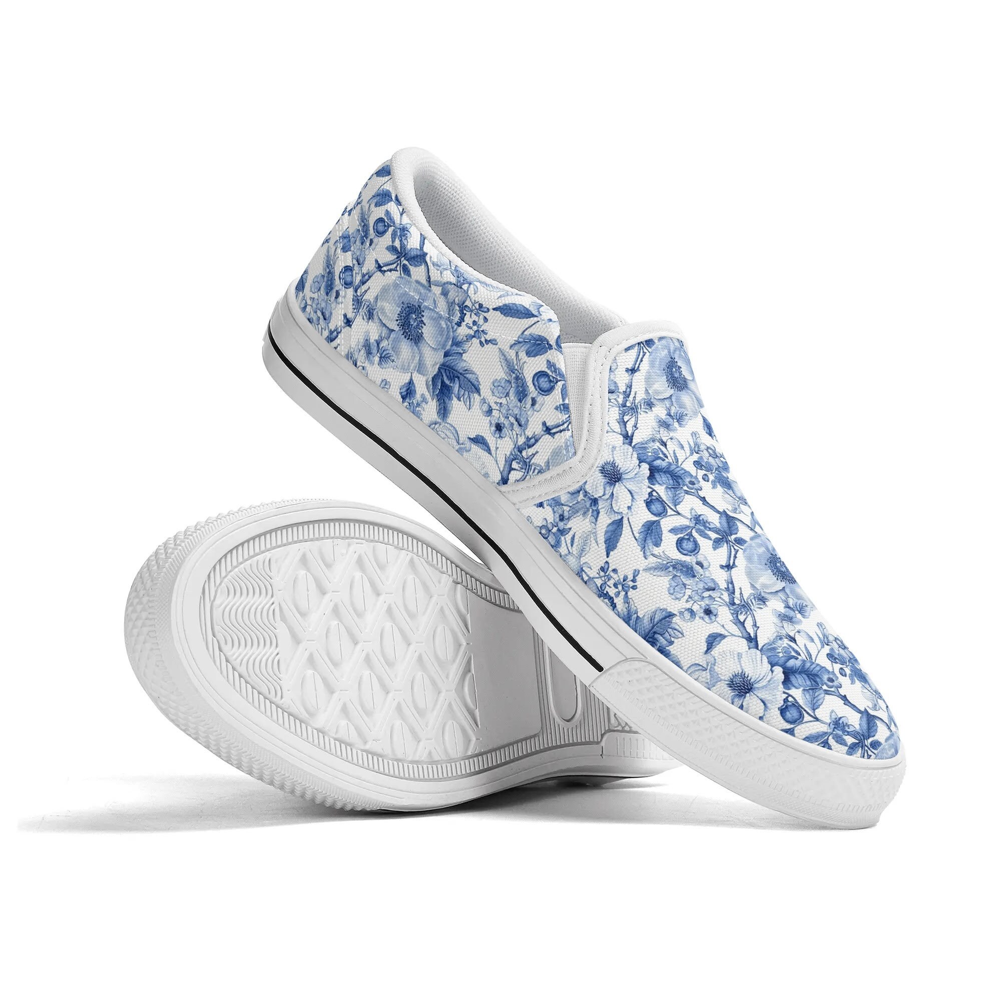 NIB Coach Blue Floral Slip-On Sneakers Women main image 3