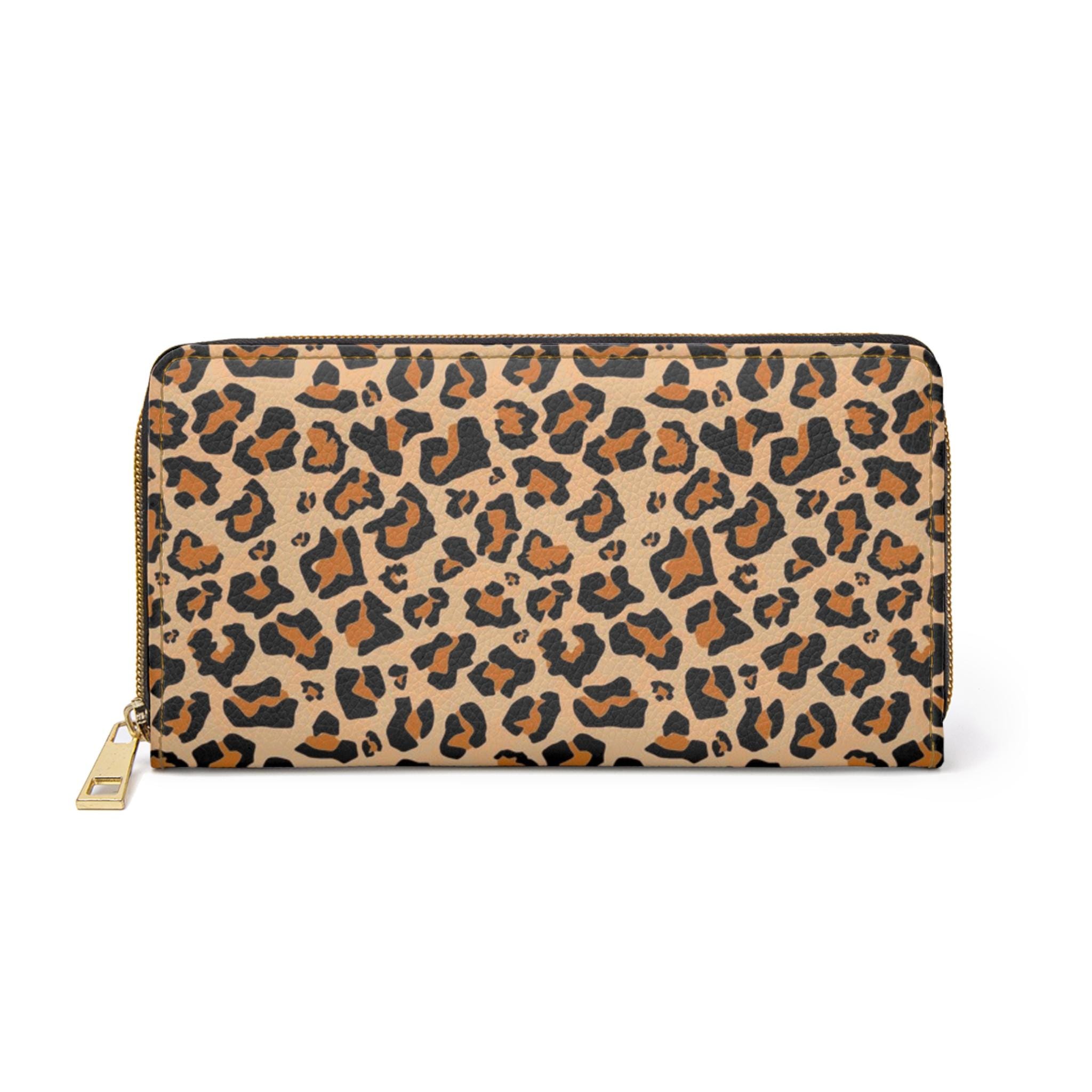 Tigre Siberiana Foto Nera Portafoglio Uomo con Zip Portamonete Pochette in Pelle Telefono Cellulare Borsello Porta Carte di Credito per Donna Telefono Ragazza