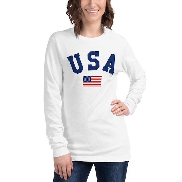 july 4th patriotic long sleeve shirts