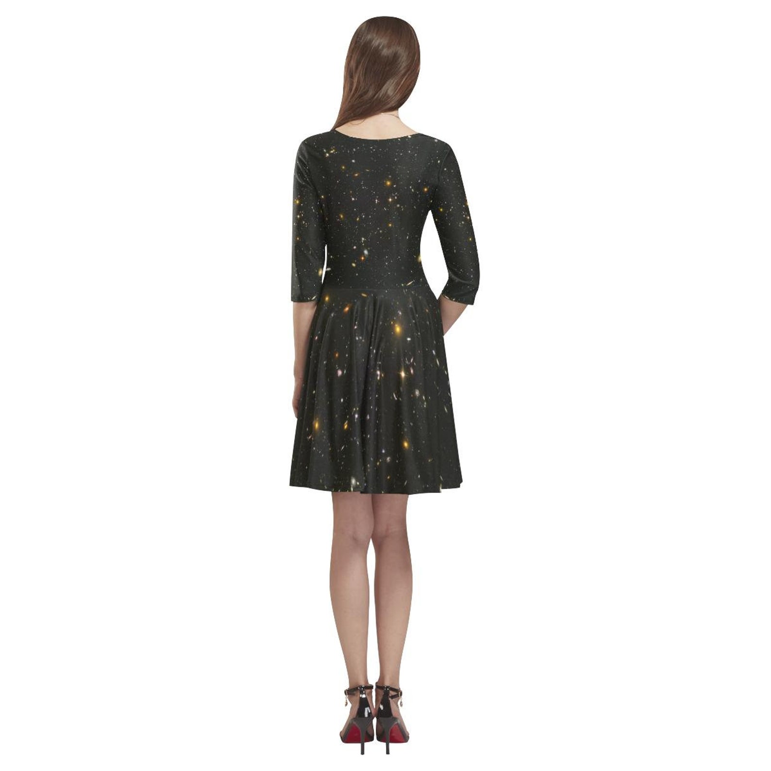 flowy dress with stars Awesome Moon, Stars Maxi Dress