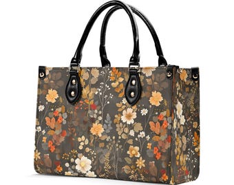 Sac Cabas CAVALCANTI En Cuir Brillant Floral Peint Main - Extra Large - Occasion