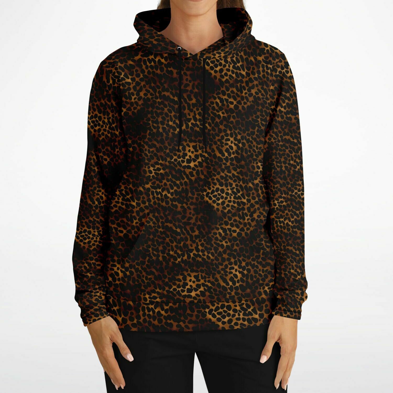 Tシャツ・カットソー GANNI 25FW Phantom Animal Print Hooded Sweatshirt T4270 252 Phantom Black Animal Print Hoodie | GANNI US