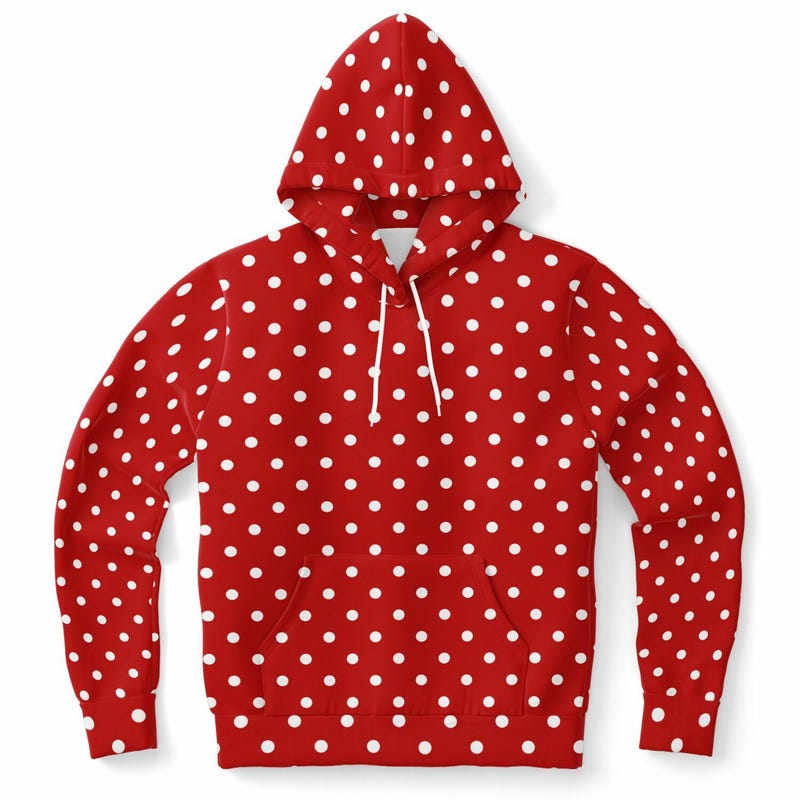 Red Tiny Polka Dot Women's Sweatshirt