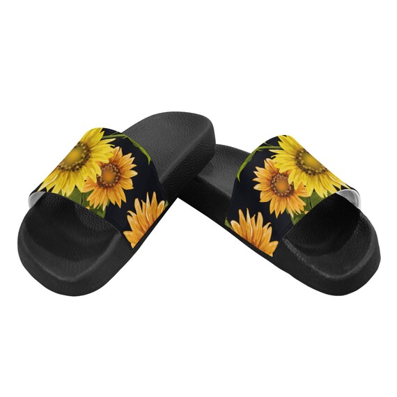 sunflower slide sandals