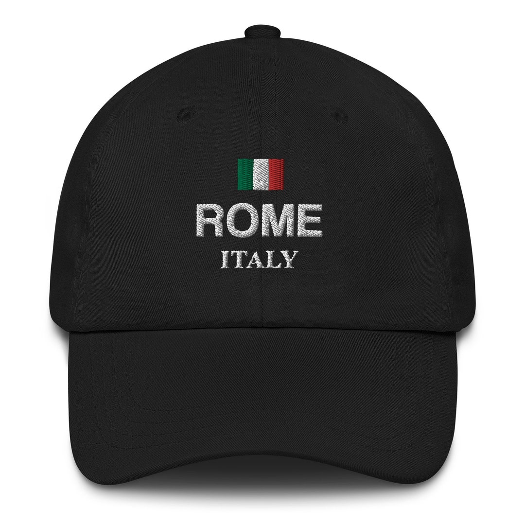 Rome Italy Embroidered Dad Hat, Vintage Italian Flag City Baseball Dad ...