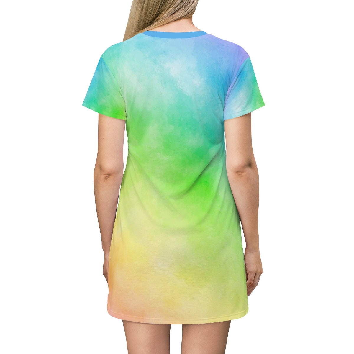 Rainbow tie dye t shirt dress discount