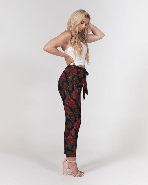 black and red dress pants Black Stretch Slim Fit Pants