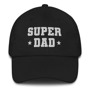 Super pappa hatt, basebollkeps fars dag trucker herr broderi broderad superhjälte ny pappa dotter golfgåva