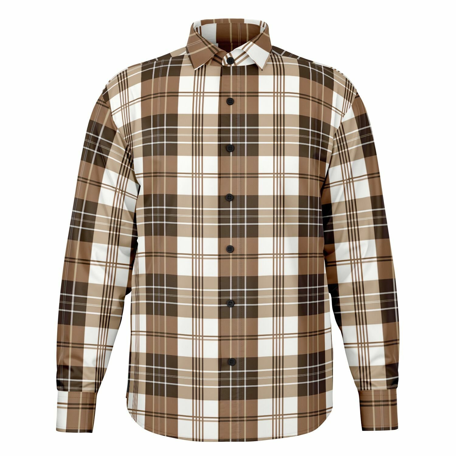 white christmas dresses Comfort Stretch Non-Iron Plaid Dress Shirt with Contrast Trim