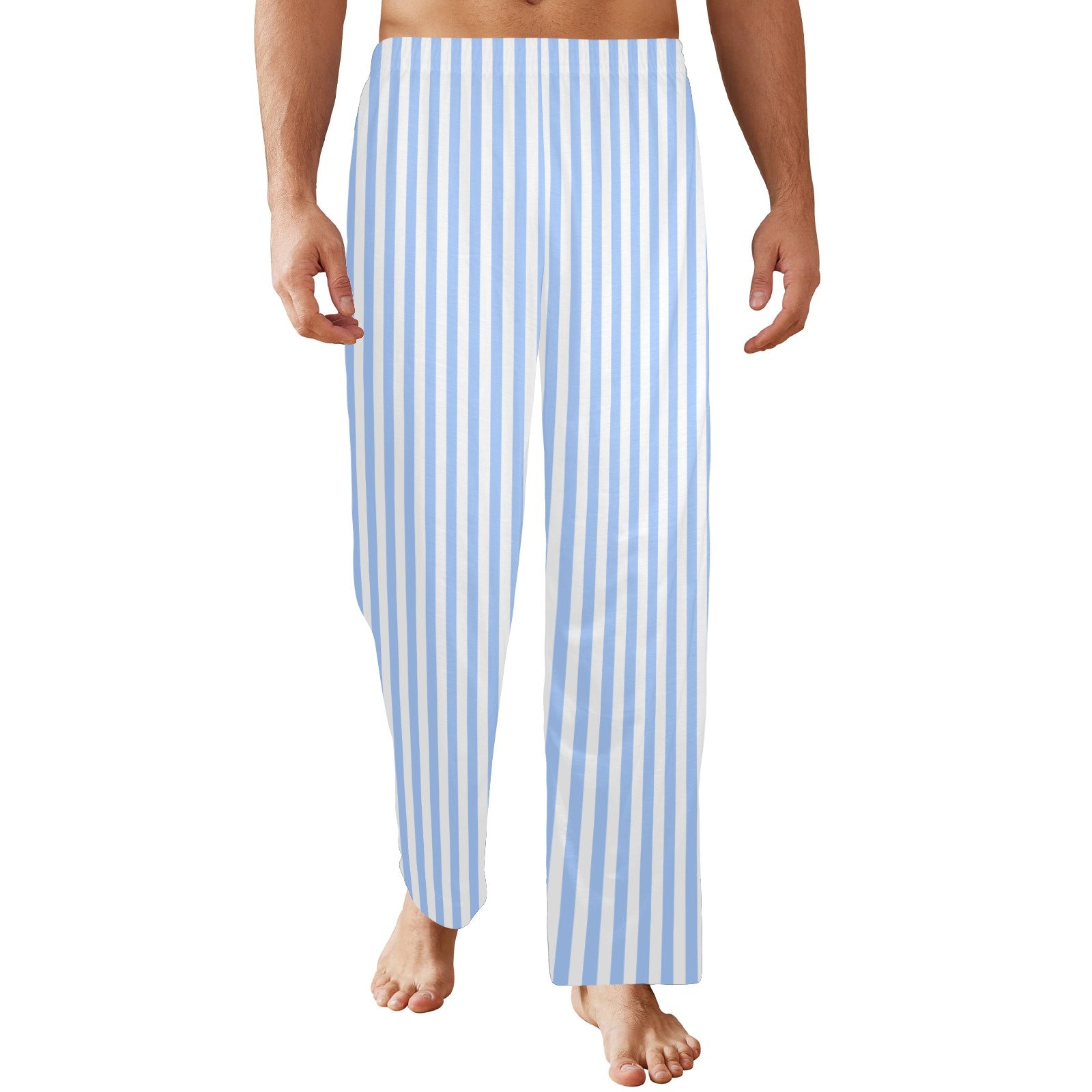 Blue and white striped pajama pants new arrivals