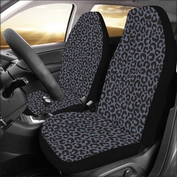 Alle Schwarzen LeopardEn Auto Sitzbezüge für Fahrzeug 2 Stk