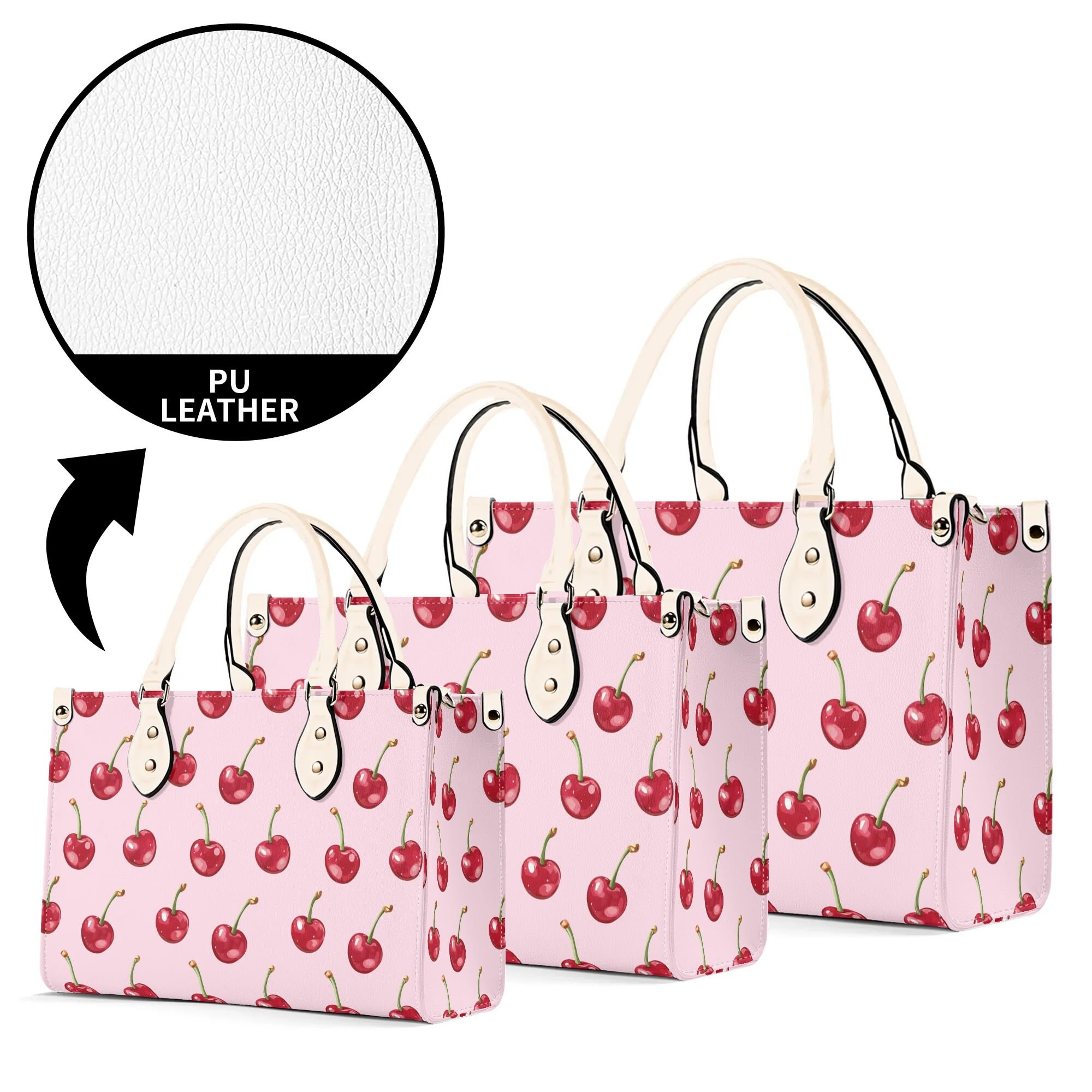 COACH Cargo Tote Bag 20 With Cherry Print 🍒and Cherry Charm