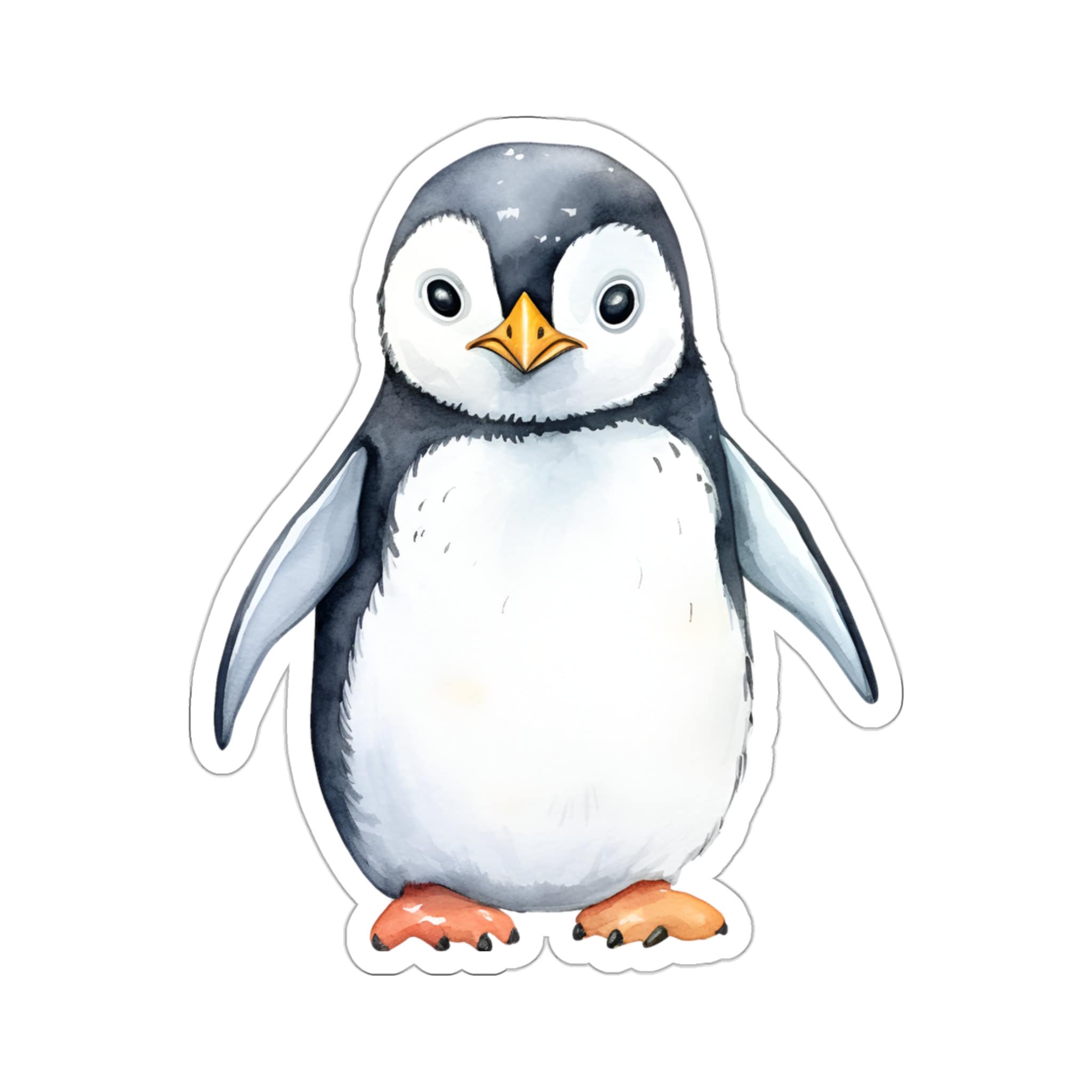 Pegatina De Pingüino Lindo – Adhesivo Para Laptop De 5 Pulgadas – Vinilo Impermeable Para Coche, Teléfono, Botella De Agua – Calcomanía De Pingüino Bebé