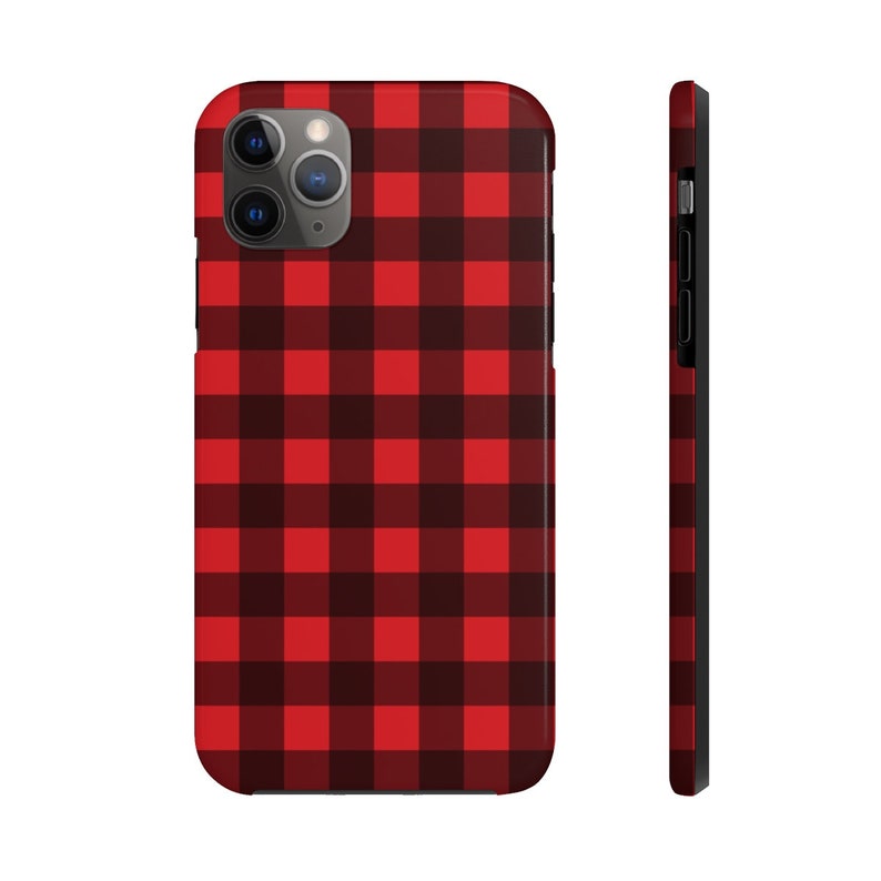 Buffalo Plaid iPhone Case Mate Tough Phone Cases Red iPhone Etsy