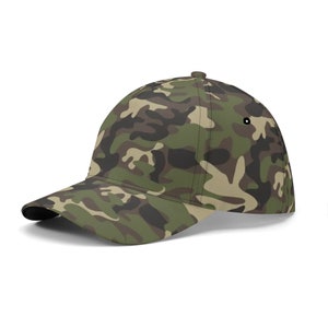 Camo Baseball-Hut-Kappe, Tarnung Grün Army Ball Dad Mom Trucker Männer Frauen männlich Damen Ästhetik Designer Mode Hut