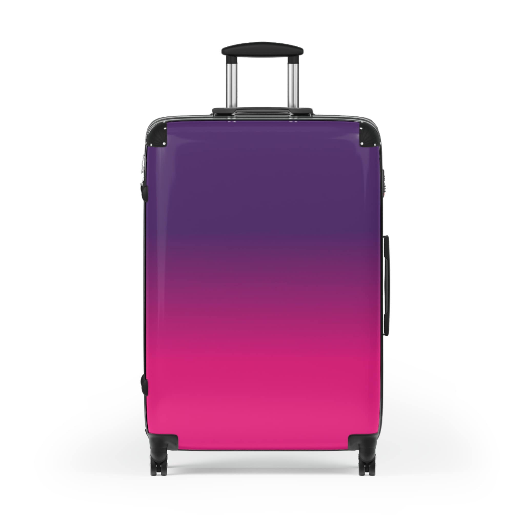 Purple Pink Suitcase Luggage, Ombre Tie Dye Carry on 4 Wheels