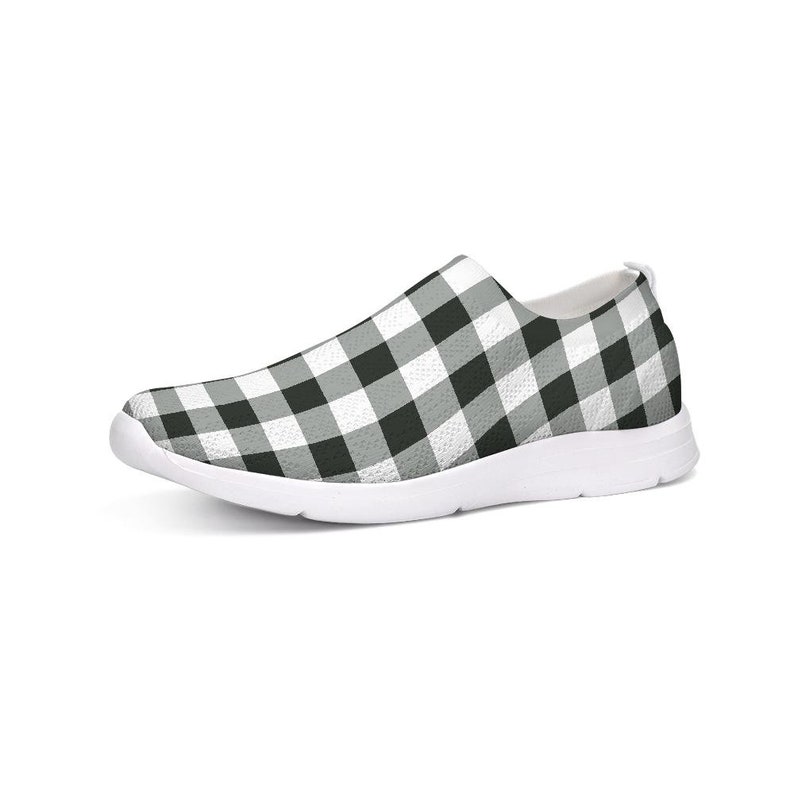 buffalo plaid slip ons