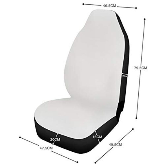 Stripe Car Seat Covers – Universal Fit For Honda GMC Ford Toyota Kia Nissan Etc – Front & Rear