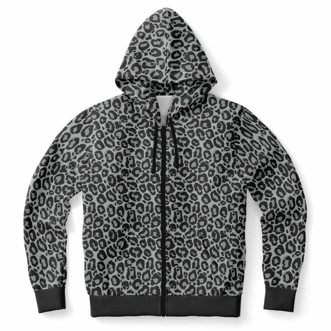 パーカー・フーディ Stampd' LA Felpa con cappuccio 'Camo leopard' Leopard Zip up Fleece Lined Hoodie, Animal Print Cheetah