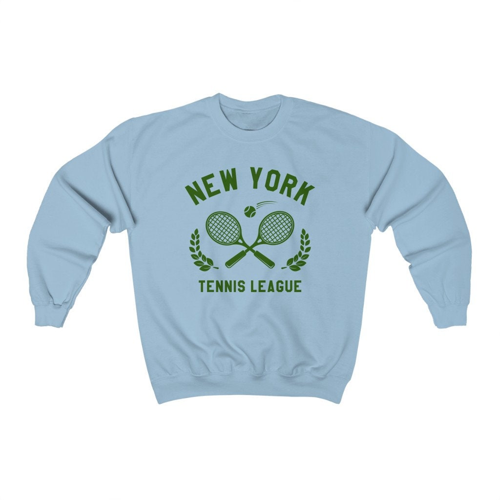 New York Tennis Sweatshirt, NYC Club Vintage Graphic NY
