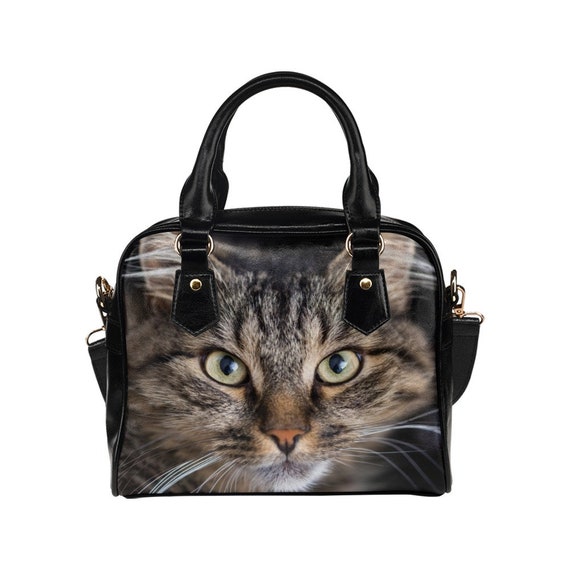 Cat print purse sale