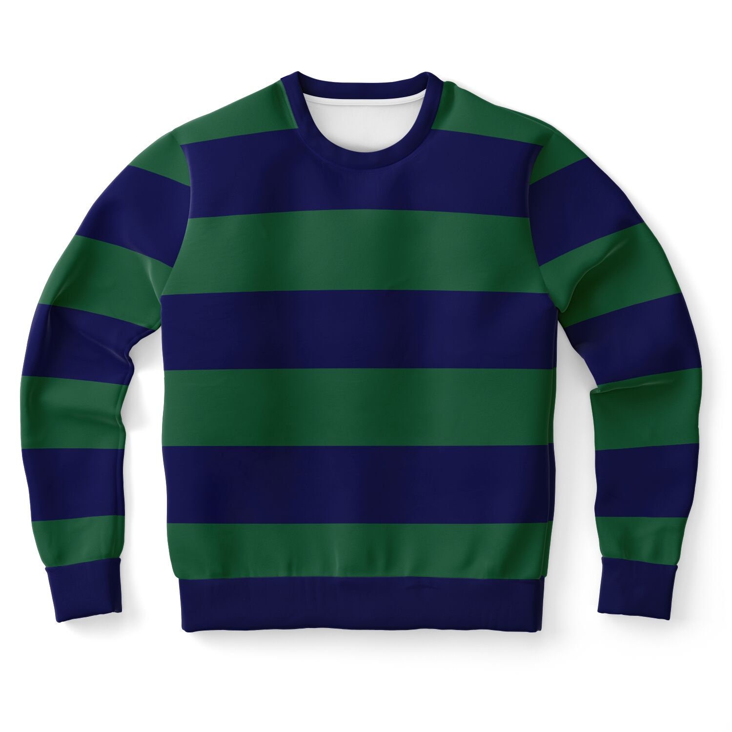 Green striped sweatshirt sale